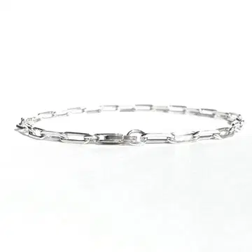 Silver925 Trombone Link Chain Bracelet-2