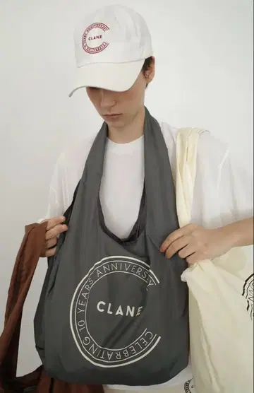 CLANE 10주년 기념 에코백 그레이