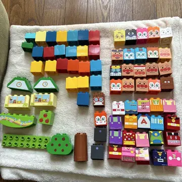 새상품급 호빵맨 블록 세트