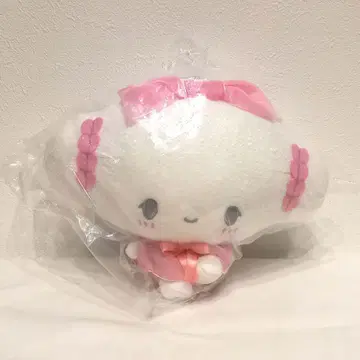 산리오 코기뮨 폭신폭신 리본 인형 봉제 인형 핑크