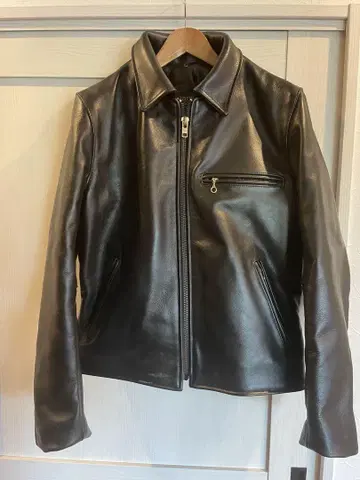 가죽 싱글 라이더 자켓 블랙 vanson