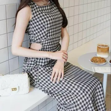 POMME charm side ribbon 원피스