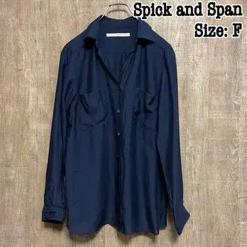 Spick and Span 스픽 앤 스팬 셔츠 F 사이즈 네이비