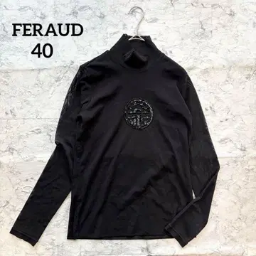 [FERAUD] 루이페로 하이넥 메쉬 긴팔 상의 비즈 장식 40