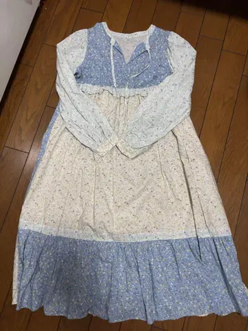 꽃무늬 패치워크 원피스