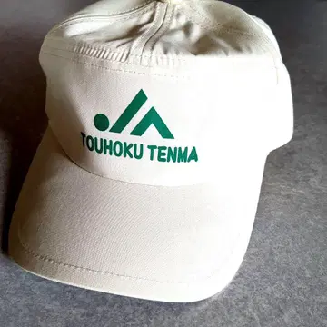 쇼와 레트로 TOUHOKU TENMA 로고 캡 화이트