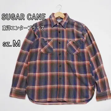 [새상품급] SUGAR CANE 긴팔 헤비 트윌 체크 플란넬 워크 셔츠