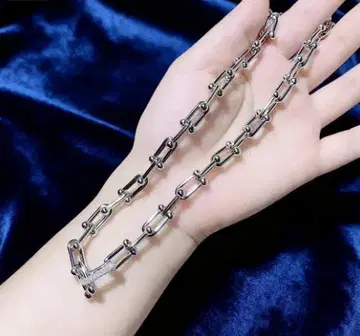 새상품 실버 silver 925 하드웨어 목걸이 스몰 링크
