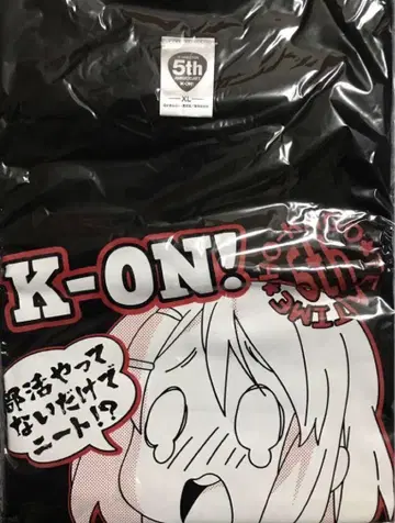 케이온! 5주년 기념 히라사와 유이 T셔츠 XL 사이즈 2