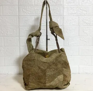 no37561 볼보네제 메추라기 패턴 천연 가죽 스웨이드 핸드 백