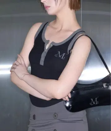 MUCENT 컬러팝 컬러 블록 탱크탑