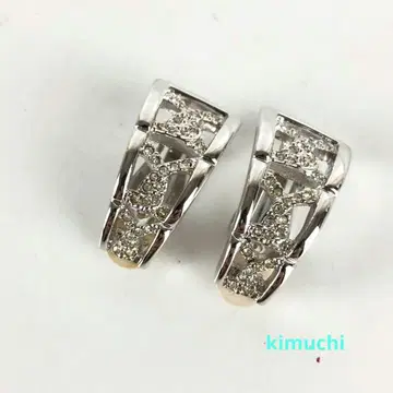 큐빅 실버 컬러 클립 귀찌 반짝이는 액세서리