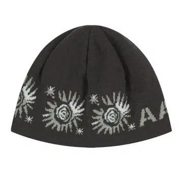 AAKAM Small Sun Jacquard Beanie (Brown)