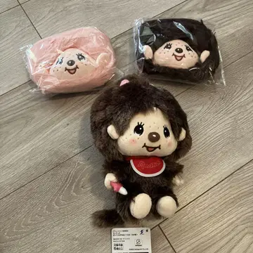 몬치치 통통 오테다마 봉제 인형 미니백 2종 세트
