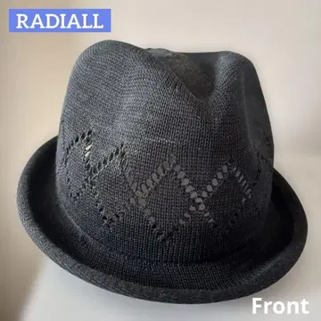 라디얼 EL RADIALL 블랙 마블 아가일 페도라 햇 시원한