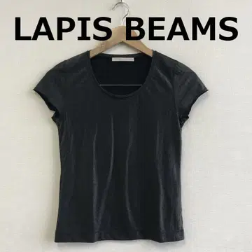 C0916A08 [ LAPIS BEAMS ] 라메 믹스 반팔 T셔츠