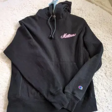 민트 크루 x Champion 콜라보 MTV 로고 블랙 후드티