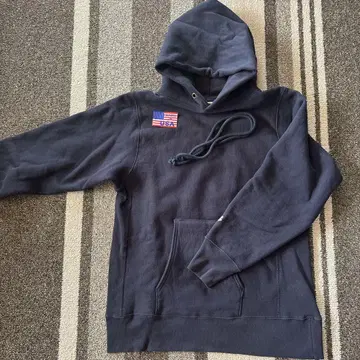 Champion Reverse Weave 후드티 네이비 빨간색 택