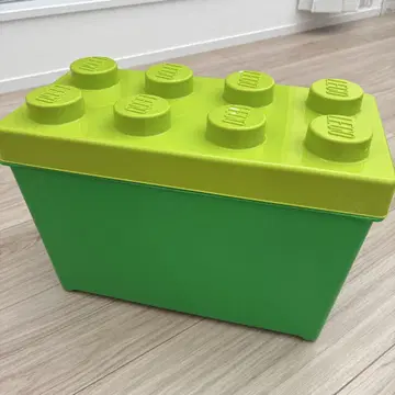 LEGO 그린 컬러 블록형 수납 박스 케이스만