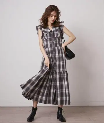 SNIDEL 코르셋 디자인 셔츠 원피스