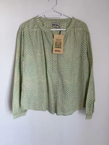 fabindia 핸드 블록 프린트 긴팔 셔츠 S