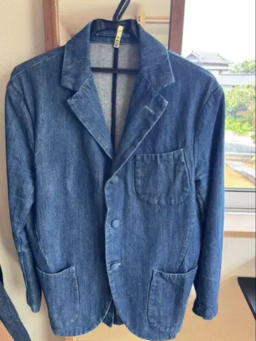 EVISU 에비수 데님 시카고 테일러드 자켓