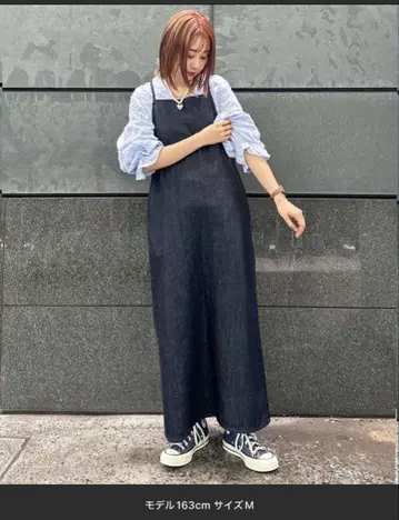 Lee 다크 데님 롱 살로펫 사이즈 M