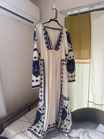 sea New York 자수 롱 드레스 S