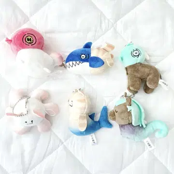 귀여운 키메라 봉제 인형 키링 세트