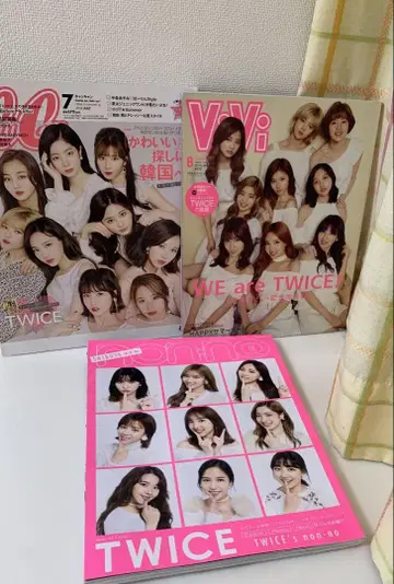 새상품급 TWICE 일본 데뷔 기념 특별판 외 잡지 3권