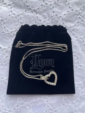 Lono 하트형 실버 목걸이