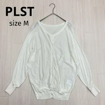 PLST 플라스테 돌먼 슬리브 니트 가디건 풀오버 M