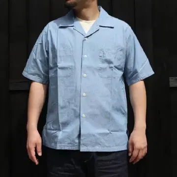 big yank u54 qls 셔츠 오픈 카라 샴브레이 셔츠