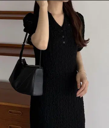callautia 컷 레이스 폴로 원피스