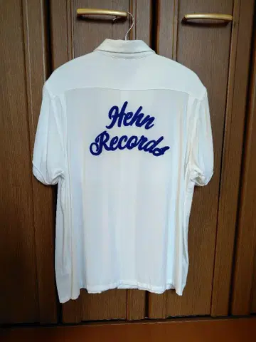 후지이 카제 Hehn Records 자수 셔츠 M 사이즈