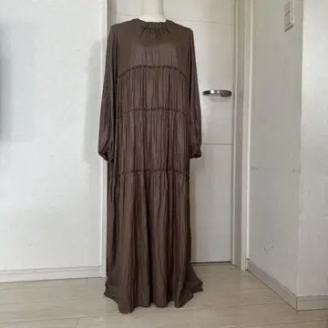 ray BEAMS 브라운 긴팔 롱 원피스