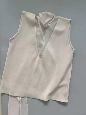 코코딜 잡지 게재 시어 보타이 블라우스 리본 백리본