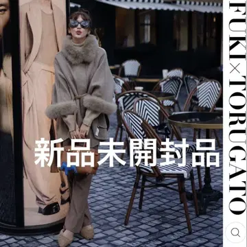 TORUGATO 인기 에코퍼 판초 코트 아우터 판초 퍼