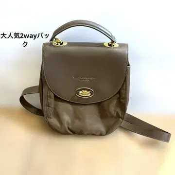 인기 브라운 계열 2way 백 여성용 가죽 가방