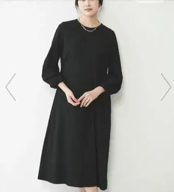 언타이틀 블랙 긴팔 A라인 원피스 L 사이즈