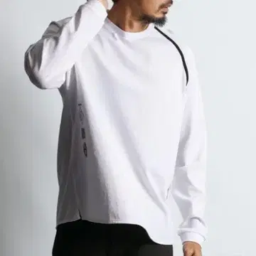 2025 모델 퍼 블랙 라벨 쓰리 엠블럼 로고 롱 T셔츠 L