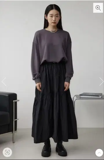 AZUL BY MOUSSY 나일론 스커트 도킹 원피스