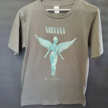 NIRVANA 닐바나 In Utero 프린트T셔츠 M 락T