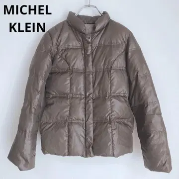 미쉘클랑 다운 자켓 방한 브라운 겉옷 M 캐주얼 가을/겨울