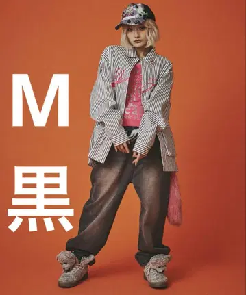 갈피 하이웨스트 데님 팬츠 블랙 M