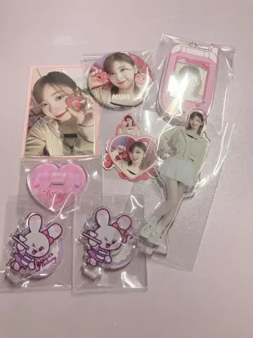NiziU 미이히 트레이딩 카드 캔 배지 아크릴 스탠드 키링