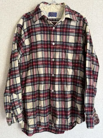 Pendleton 체크 무늬 플란넬 셔츠 L 사이즈 레어