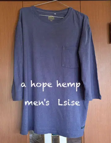 A HOPE HEMP 아 호프 헴프 7부 소매 티셔츠 sizeL