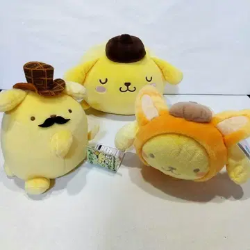 [ 익명 배송 ] 산리오 봉제 인형 폼폼푸딩 3개 묶음 판매 택 포함