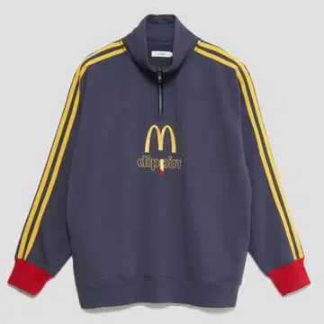 그라니프 맥도날드 콜라보 하프 지퍼 dippin' 맨투맨 XL